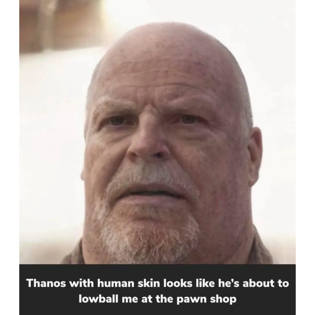 an image of thanos with skin