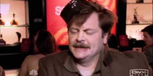 Ron Swanson is quite the dancer…