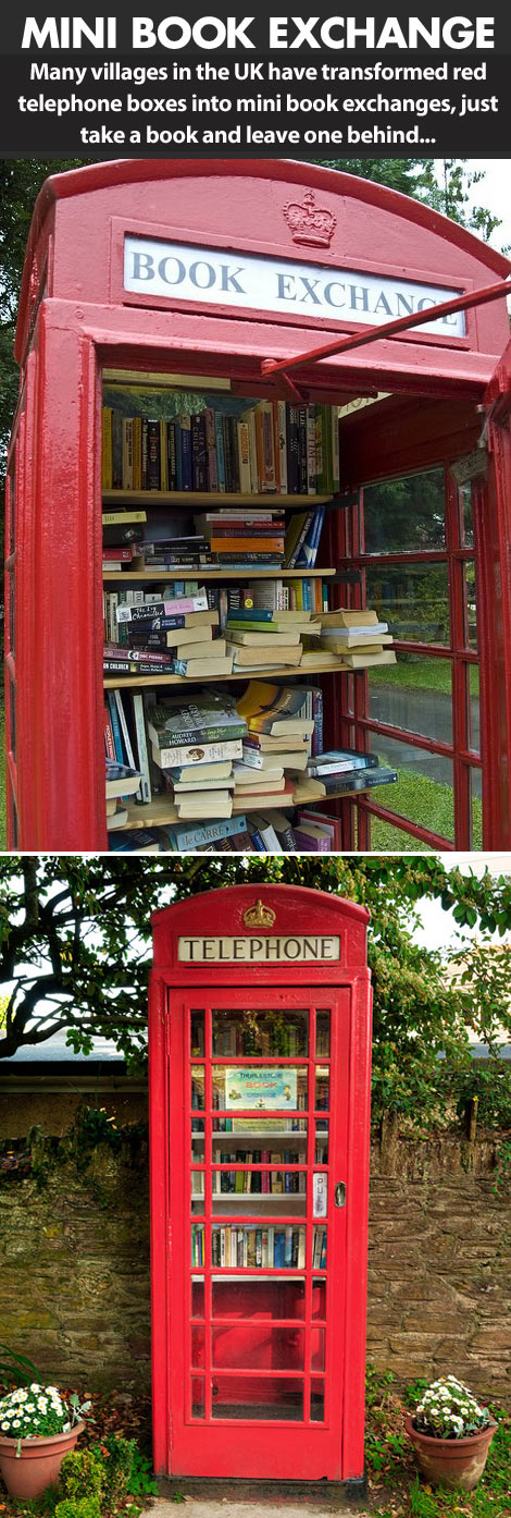 Mini book exchange.