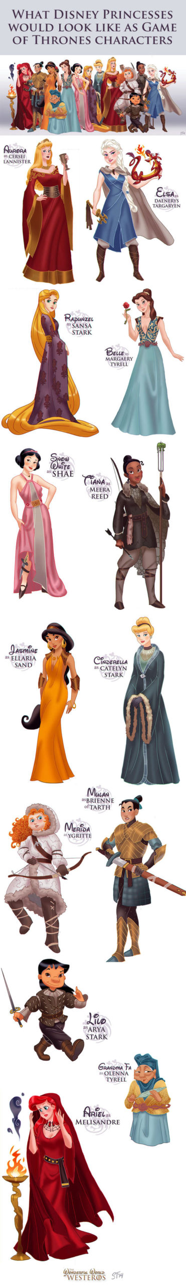 I Game of Thrones-ed the Disney Princesses (With the help of