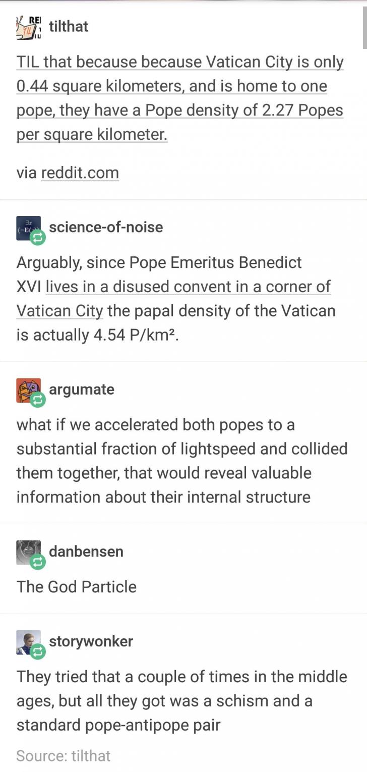 Papal density