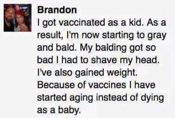 First hand account of the perils involved with vaccines.