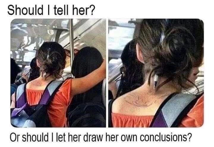 let her draw her own conclusions