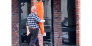 just+a+man+walking+his+carrot
