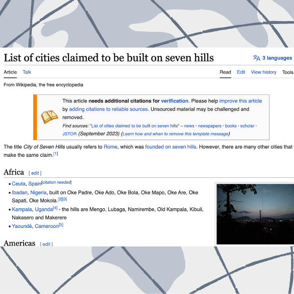 Lists of hills - Wikipedia